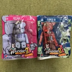 ガンダム ベアブリック ストラップ ギャン ザク 2個セット