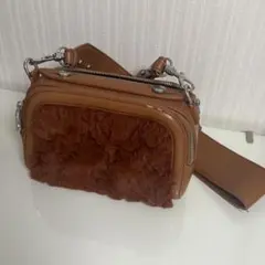 EMODA ファーブラウン ショルダーバッグ