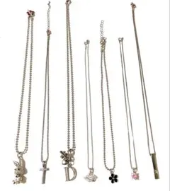シルバーカラー ネックレス まとめ売り 6本セット