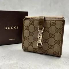 GUCCI ブラウンキャンバス ブレスレット - メルカリ