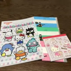 サンリオクリアファイル ハローキティメモ ポケットティシュ