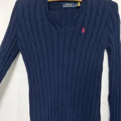 Polo Ralph Lauren ネイビー Vネックセーター