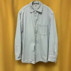 GU デニム オーバーサイズ 長袖 シャツ s ブルー