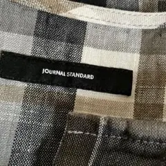 JOURNAL STANDARD リネン　シックなチェックのロングワンピース