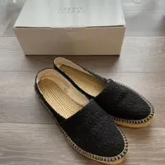 超美品⭐︎ 靴　LOWRYS FARM エスパドリーユ　黒 Lのサムネイル