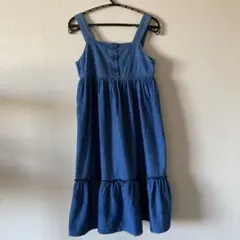 デニムブルー ジャンバースカート