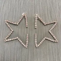 y2k フェアリーグランジ　バレエコア　スターモチーフデザインピアス