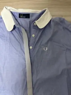 Fred Perry 薄い青 長袖シャツワンピース F8412のサムネイル