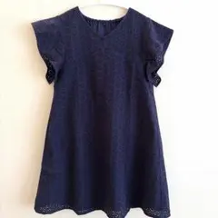 green label relaxing キッズネイビーワンピース　145のサムネイル