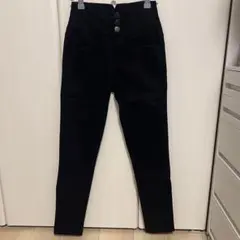 ブラック スキニーパンツ ハイウエスト