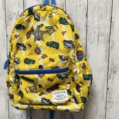 キッズフォーレ ナイロンリュック L イエロー 遠足 旅行 働く車