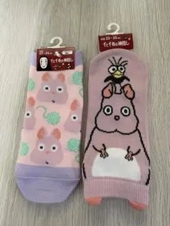 福助　Fukuske ジブリシリーズソックス 23-25cm 千と千尋の神隠し