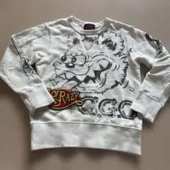 クレイジーゴーゴーホワイトトレーナー 120cm