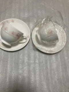 未使用Noritake Bone China ティーカップ＆ソーサー 2客セット