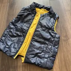 UNIQLO ネイビー/イエロー 中綿ベスト