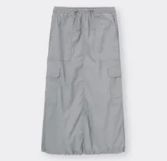 GU テックカーゴロングスカート 03 GRAY
