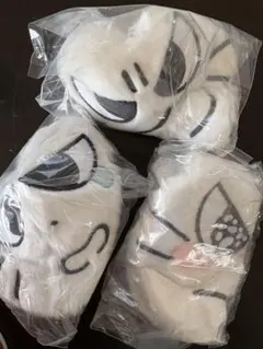しかるねこ フェイスポーチ 3つセット