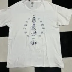 GILDAN ヨガ ガネーシャ プリント Tシャツ ホワイト XL