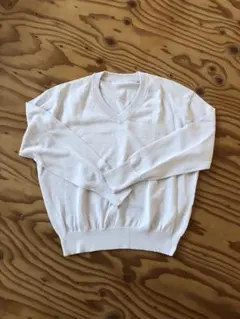 お値下げ！無印良品　UVカット ヘンプ混 Vネックセーター S