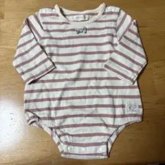 ストライプロンパース 70