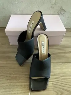 【新品未使用】DIANA Ｌサイズ　ブラック オープントゥサンダル