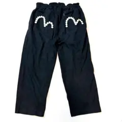 【新品タグ付】EVISU エヴィス スウェット ハーフパンツ 白 カモメ L 新品タグ付き】EVISU エヴィス ビッグカモメ スウェットハーフパンツ L