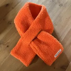 マナスタッシュ フリースマフラー オレンジ
