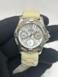 FESTINA クロノグラフ ホワイトダイヤル 時計 2025年最新】フェスティナ 時計の人気アイテム - メルカリ
