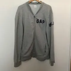 GAP グレー ジップアップ トレーナー Lサイズ カーディガン