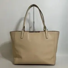 極美品 HIROFU シボ革 ハンドバッグ 肩掛け Hロゴ ベージュ系 - メルカリ