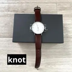Knot ブラウンレザー腕時計のサムネイル