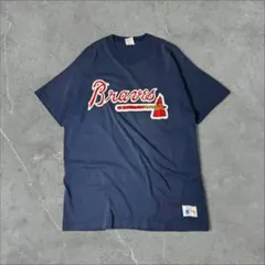 USA製 Rawlings シングルステッチ Braves Tシャツ L 紺