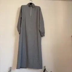 SIMPLICITÉ グレー ロングワンピース ハイネック