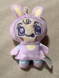メゾピアノ ホワイト マスコット キーホルダー プライズ ぬいぐるみ