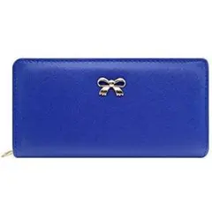 長財布 レディース 財布 おしゃれ コンパクト 軽量 大容量 プレゼント ブルー