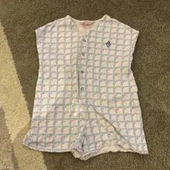 OBSERVATORY チェック柄ロンパース110センチ