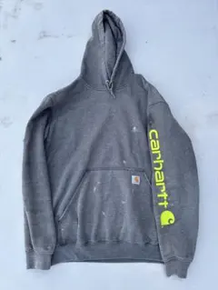 Carhartt グレー フード付きパーカー