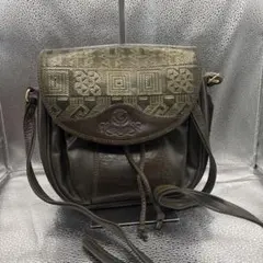 Castello ショルダーバッグ レザー ブラウン