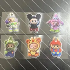 ロールシール　切り売り　6柄　ラブブ×キャラ