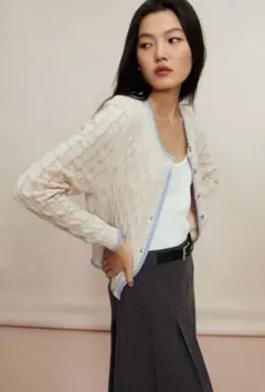 H&M ケーブルニットカーディガン S