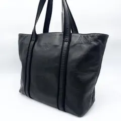 【良品】PRADA ナッパレザートートバッグ ブラック A４収納