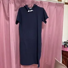 OLIVE des OLIVE フード付きワンピース ネイビー