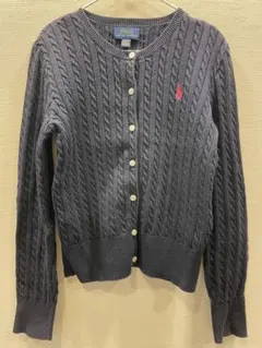 Polo Ralph Lauren ネイビー ニットカーディガン M 8-10