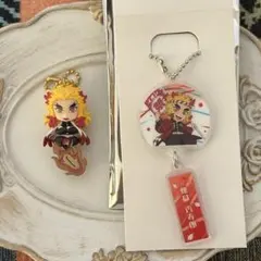 鬼滅の刃　煉獄杏寿郎　マスコットキーホルダー2点セット