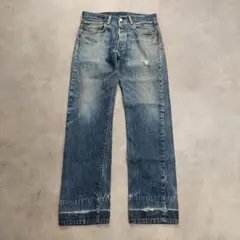 リーバイス501 Levis W31 ブルーデニム 青 古着 ヒゲ 18954