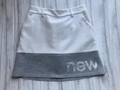 New Balance スウェットスカート ホワイト/グレー　サイズ1
