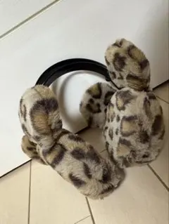 ミッキー ディズニー ひょう柄 レオパード 耳あて ミニーちゃん イヤーマフ