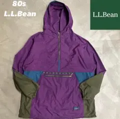 80s L.L.Bean ナイロンアノラックパーカー　USA製　エルエルビーン