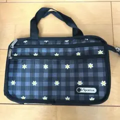 【未使用品】LeSportsac バッグインバッグ チェック柄花柄