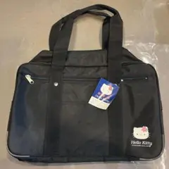 Hello Kitty トートバッグ 黒 中型　スクールバッグ